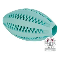 Trixie Denta Fun Regbio kamuolys, mėtinis, natūrali guma, 11 cm