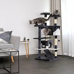 Lionto draskyklė katėms, 130 cm, ruda/smėlio spalvos — 4 nuotrauka
