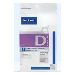 Virbac Veterinary HPM Dog Dermatology Support D1, sausas maistas šunims