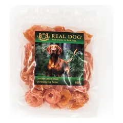 Real Dog Skanėstas Minkšti vištienos file žiedai 500g