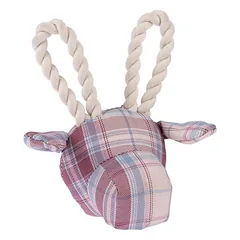TIAKI Hundespielzeug Giraffe mit Seil