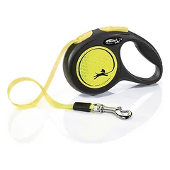 Flexi Neon (New Classic) ritininis pavadėlis šunims M (juosta) 5 m parduotuvėje Petz.lt