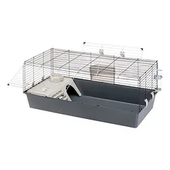 Ferplast narvas smulkiems gyvūnams Rabbit 120, pilka: L 118 x B 58,5 x H 51,5 cm — 3 nuotrauka
