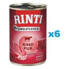 RINTI Singlefleisch jautiena Pure 6x400 g monoproteinų jautienos