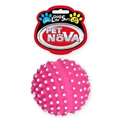 PET NOVA žaislas cypiantis spygliuotas kamuolys 6.5cm