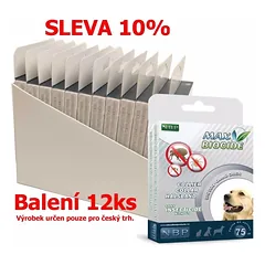 Max Biocidas Antkaklis Šuniui atbaidantis antkaklis, šuo 75 cm (12 vnt) NUOLAIDA 10 % !CZ!