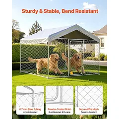 Lauko šunų voljeras VEVOR, 2 × 2 × 1,6 m — 2 nuotrauka