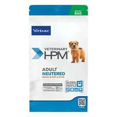 Virbac HPM Dog Adult Neutered Small & Toy veterinarinis maistas šunims 7 kg