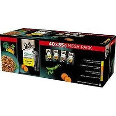 Sheba Nature's Collection Poultry Jelly Flavours - drėgnas kačių maistas 40x85g