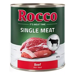 Rocco Single Meat drėgnas maistas šunims 6 x 800 g