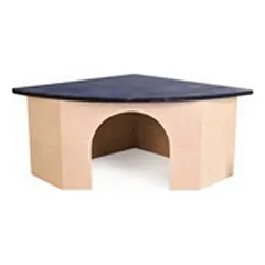 CROCI BLUE ROOF medinis kampinis namas 29x13x21cm