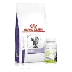 ROYAL CANIN Calm CC 36 4kg + LAB-V Calm Support - streso ir elgesio sutrikimų simptomų palaikymas 45 kapsulės