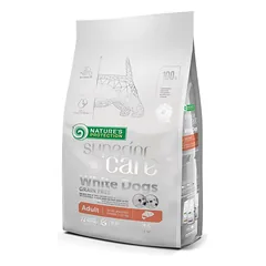 Suaugusių mažų ir labai mažų veislių baltakailių šunų sausas pašaras su lašiša, 1,5 kg — 3 nuotrauka