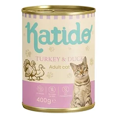 KATIDO Suaugusių kačių maistas su kalakutiena ir antis 400 g