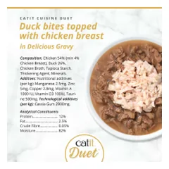 Catit Cuisine Duet konservai katėms su antiena ir vištiena, 75 g — 3 nuotrauka