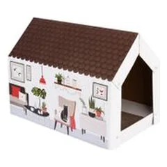 XL-Katzenhaus Home inkl. Kratzbrett - Winter