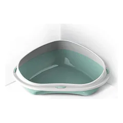 Georplast atviras kampinis tualetas katėms su bortu Shuttle Corner Medium 49 x 40 x 17,5 cm, įvairių spalvų — 4 nuotrauka