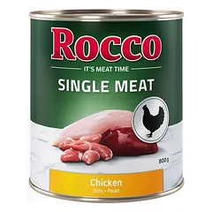 Rocco Single Meat drėgnas maistas šunims 6 x 800 g — 5 nuotrauka