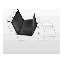 TRIXIE automobilio sėdynės uždangalas – 140 × 145 cm (juoda/smėlio) — 2 nuotrauka