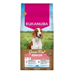 Eukanuba Dog Grain Free Small & Medium Senior Ocean Fish 12 kg