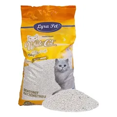 Lyra Pet® White Cat® bentonito grumstelinis kraikas katėms, 2 x 15 L — 4 nuotrauka