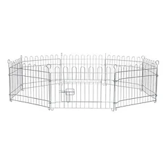 lionto modulinis metalinis aptvaras smulkiems gyvūnams su tinklu ir durelėmis, 59x38 cm — 3 nuotrauka