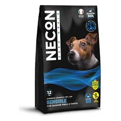 Necon Zero Grain Sensibile Salmon, Pea, Horse Bean begrūdis, sausas maistas šunims, 12 kg