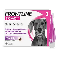 Frontline Tri-Act L Užlašinamas tirpalas nuo erkių ir blusų šunims 20-40 kg N1