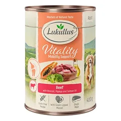Lukullus judrumo palaikymas: jautiena (be grūdų), drėgnas maistas šunims, > 500 g — 3 nuotrauka