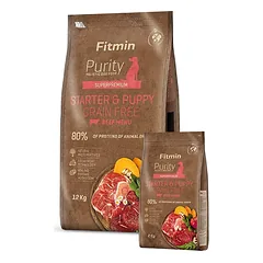 Fitmin Purity Starter & Puppy Beef sausas maistas šuniukams