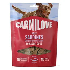 CARNILOVE Dog Soft Snack Sardines 200g minkšti skanėstai su sardinėmis suaugusiems šunims