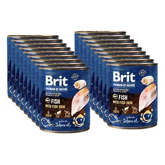 Brit Premium by Nature Fish with Fish Skin 18x800g