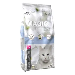 Kačių kraikas - „Magic Litter Bentonite Ultra White“, 5 l