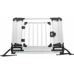 Trixie Universal Rear Car Grid universalus automobilio grotelės šunims, reguliuojamas plotis 94–114 cm, aukštis 69 cm, sidabrinis/juodas