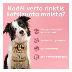Liofilizuoti šunų pašaro papildai - skanėstai, 8 g x 6 vnt. — 2 nuotrauka