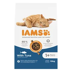 IAMS sausas pašaras katėms su tunu, 10kg