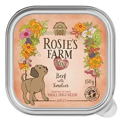 Rosie's Farm Mini drėgnas maistas šunims 6 x 150 g