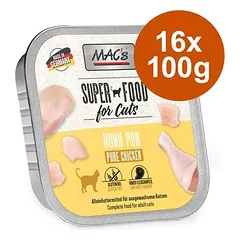MAC's Cat lėkštelės, drėgnas maistas katėms 16 x 100 g — 1 nuotrauka