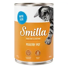 Smilla paukštienos indeliai drėgnas maistas katėms 6 x 400 g — 4 nuotrauka
