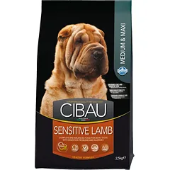 Cibau Sensitive Lamb MEDIUM/MAXI ėdalas jautraus virškinimo šunims su ėriena 2,5 kg