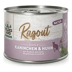 WILDES LAND Ragout konservai katėms su vištiena, triušiena ir daržovėmis 180 g