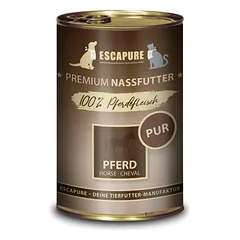 Escapure Horse Pure - wet food for dogs and cats, 100% horse meat