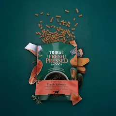 Šalto spaudimo suaugusių šunų maistas su lašiša – Tribal Fresh Pressed Adult Salmon, 12 kg — 3 nuotrauka