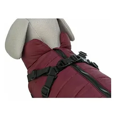 Trixie Pirou žieminė striukė su petnešomis S (40 cm), tamsiai raudona — 3 nuotrauka
