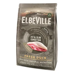 Sausas šunų ėdalas - ELBEVILLE Senior Mini Fresh Duck Fit and Slim Condition 4 kg