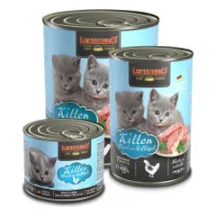 Leonardo Kitten Poultry konservai su naminių paukščių mėsa kačiukams - Pet24