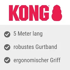 KONG Terrain ištraukiamas pavadėlis, juodas, Mažiems 5–10 kg — 3 nuotrauka