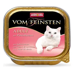 ANIMONDA Vom Feinsten Adult Cat skonis: su kalakuto širdelėmis 32x100g