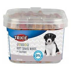TRIXIE Minkšti skanėstai Junior Soft Snack Bones su kalciu 140 g