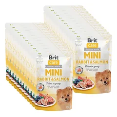 Brit Care Mini triušio ir lašišos filė su padažu 24x85g
